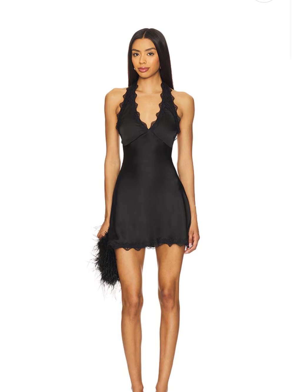 Lioness black lace mini dress Stars Align Mini Dress in Onyx
